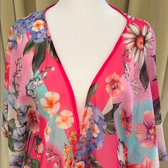 NWT - Agua Bendita x Revolve - Women’s Dará Floral Kimono Coverup - Picture 3 of 9